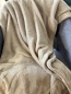 Mobile Preview: Decke Plaid Fleece beige 130 x 180 cm