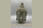 Preview: Buddhakopf dunkelgrau groß aus Keramik 15x13x24 cm