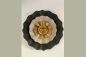 Mobile Preview: Bild Wandhänger Blume 3D aus Metall schwarz gold beige 49 cm