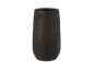 Preview: Vase J-Line unregelmäßig rau Keramik schwarz meliert 42 cm