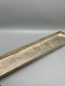 Preview: Tablett Kerzentablett Alu silber Deko rechteckig 58 x 12,5 cm
