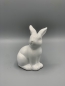 Mobile Preview: Osterhase weiß Keramik glänzend sitzend 11-14 cm