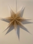 Mobile Preview: Leuchtstern Weihnachtsstern Papier 7 Zacken Gold weiß gesprengelt 60 cm