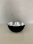 Mobile Preview: Teelichthalter Windlicht Schale aus Metall schwarz mit silber