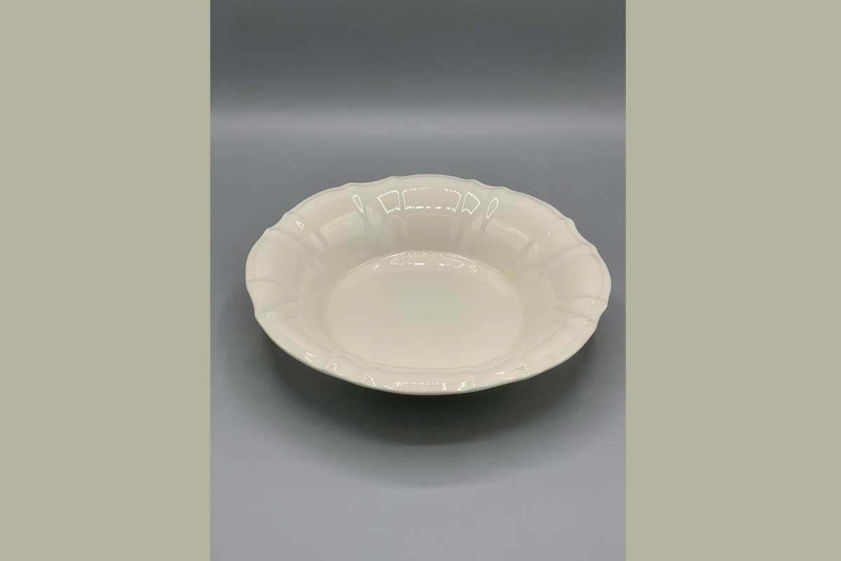 Bowl Porzellan offwhite Teller Müslischale Vintage Geschirr cream 20 cm