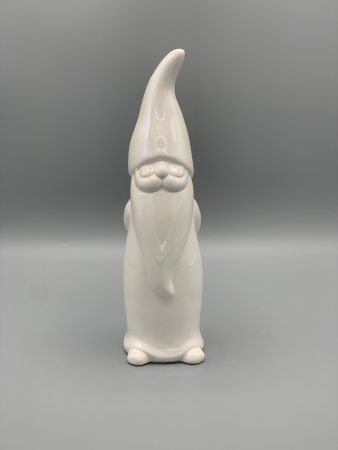 Santa Claus Glossy perlmutt Keramik Weihnachten Advent 24 cm
