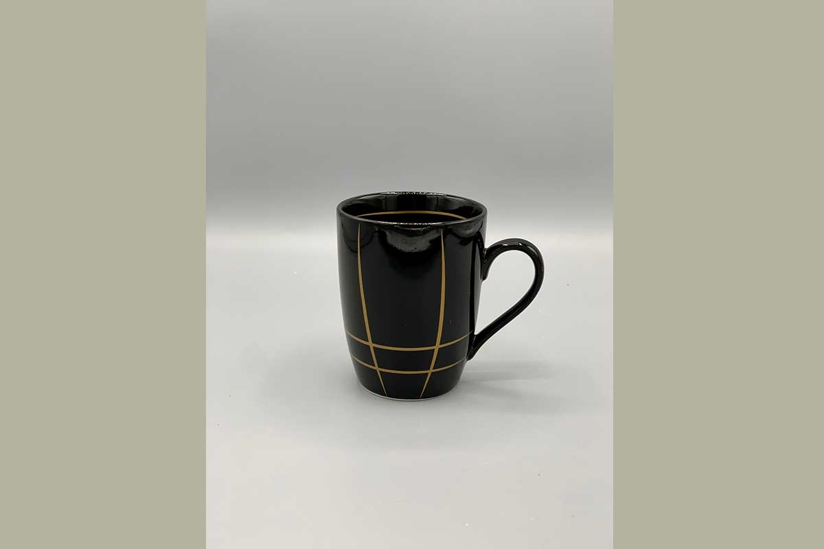 Tasse Porzellan schwarz gold Riverdale Mug 250 ml