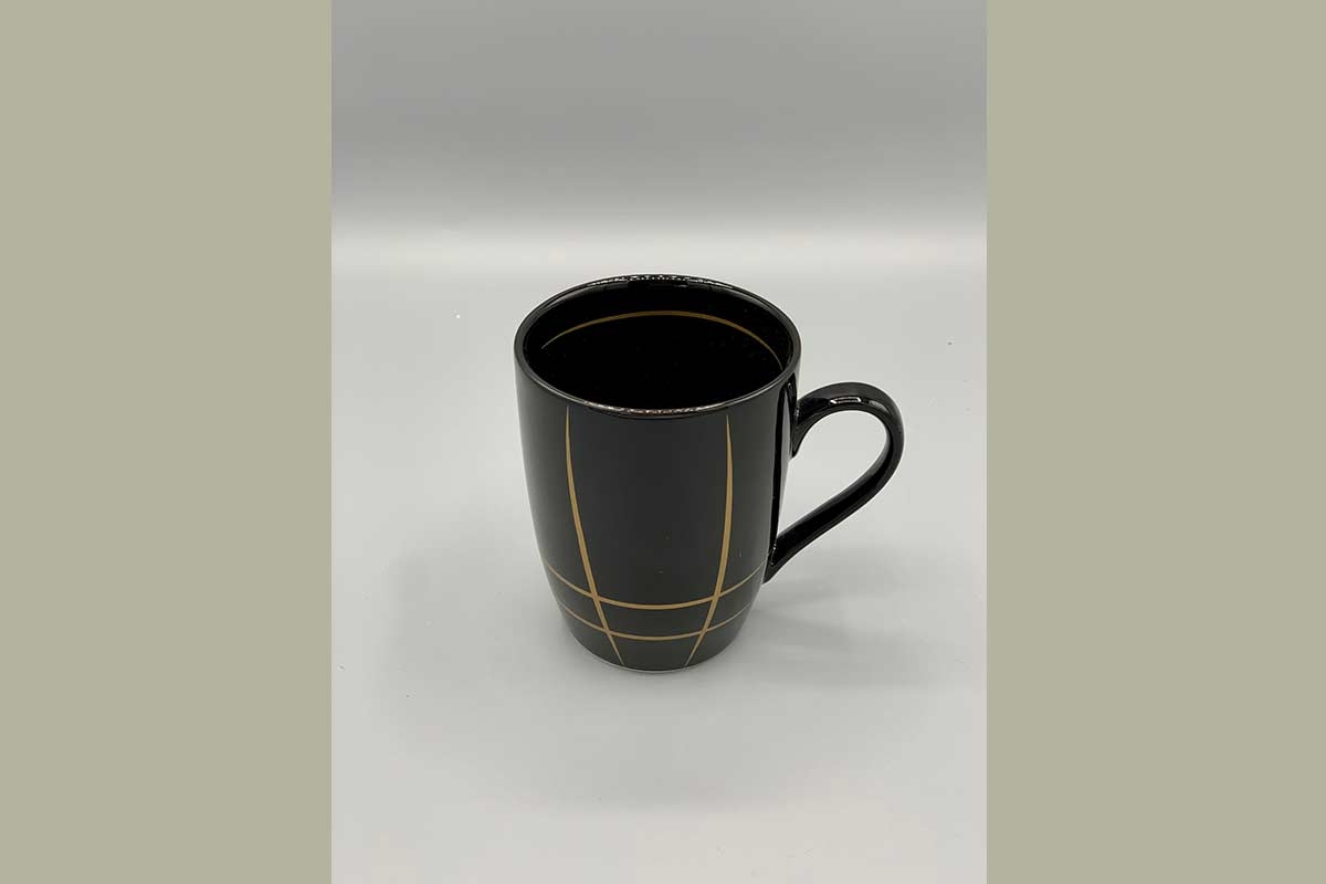 Tasse Porzellan schwarz gold Riverdale Mug 250 ml
