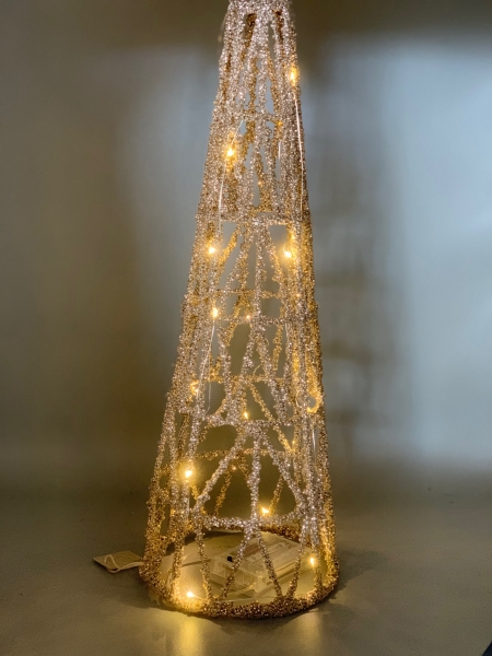 Christbaum mit Beleuchtung Dekoaufsteller Lampe Lene Bjerre 60 cm